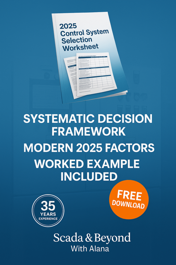 2025 Control System Selection Worksheet